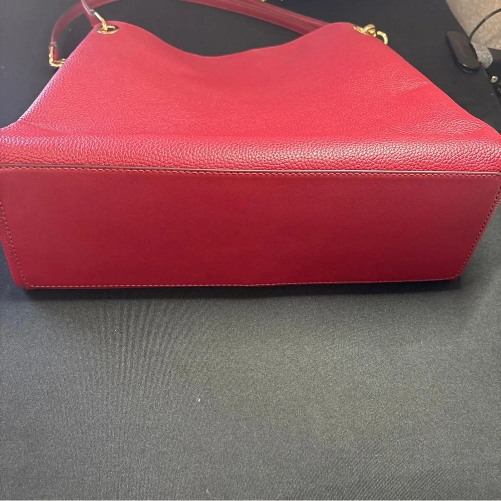Michael Kors Red Leather Shoulder Bag Brand New - Picture 11 of 11